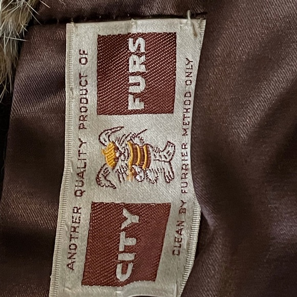 Vintage City Furs rabbit fur patchwork coat - Picture 6 of 6